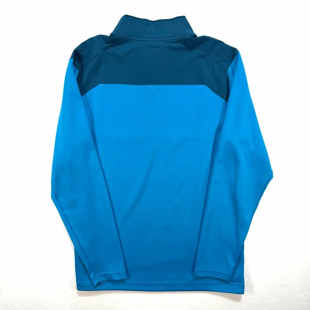 Nike Men’s Dri-Fit Golf Quarter 1/4 Zip Pullover Shirt Large L Base Layer Blue - Picture 2 of 4